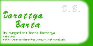 dorottya barta business card